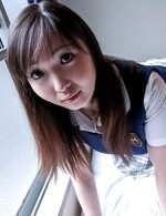 Amateur Av Porn - Haruka Ohsawa Asian takes big hooters out of school uniform shirt